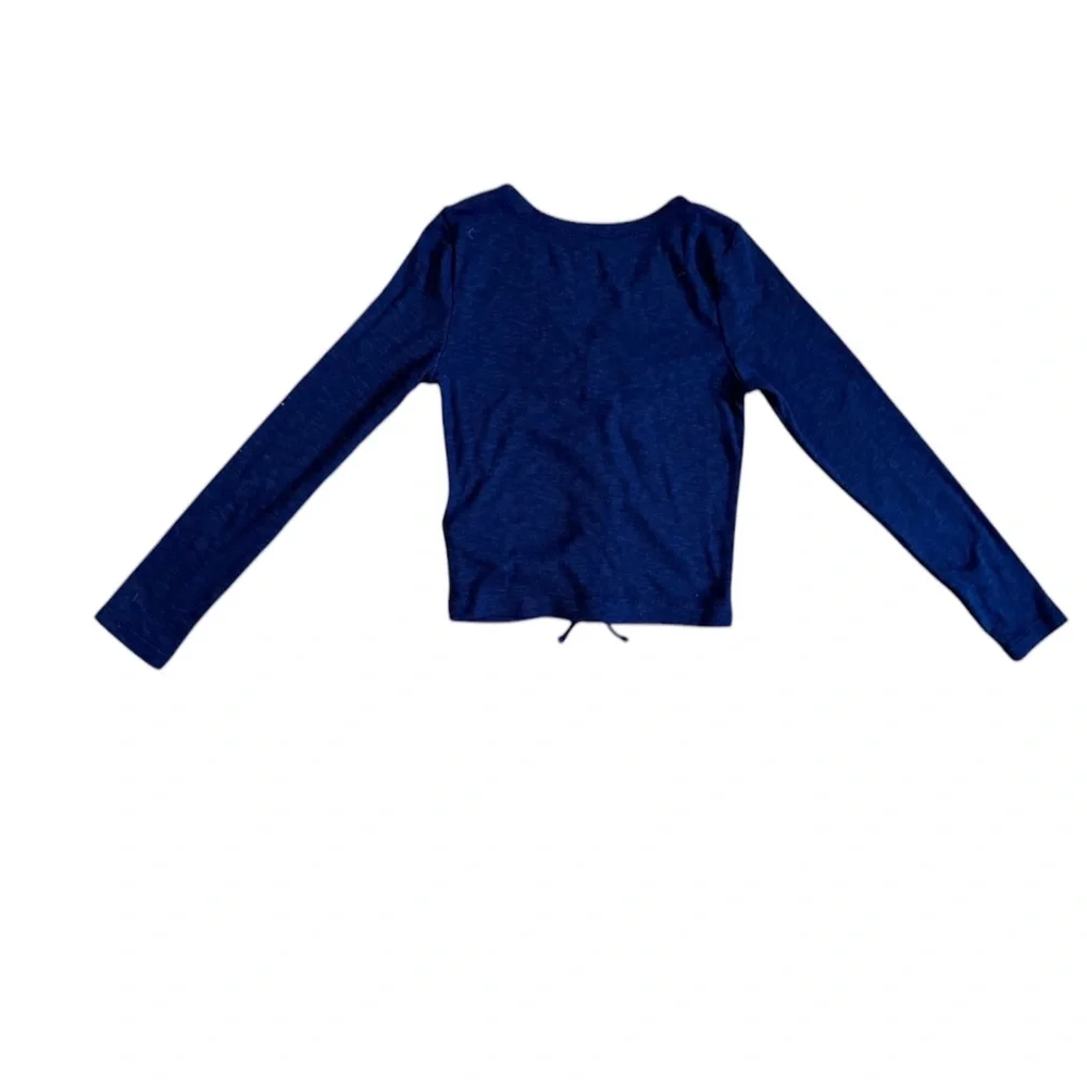 Gap Kids | Girls Set of 3 Long Sleeve Ruched Tops Cream/Black/Pink, Small